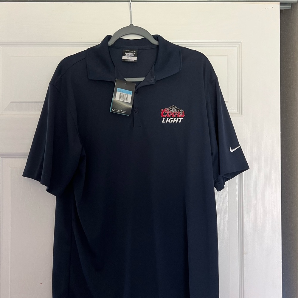 Nike coors light dri fit golf polo